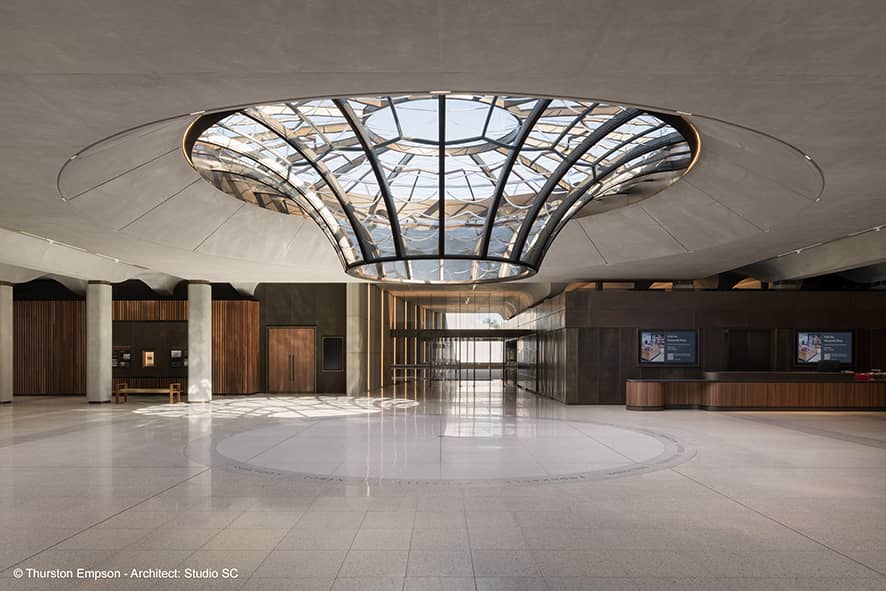 ‘The Oculus’ skylight inside the Australian War Memorial